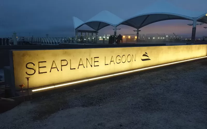 Seaplane Lagoon Sign